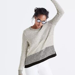 Madewell Geo-Block Pullover Sweater XS